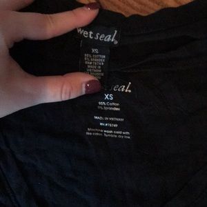 2 Wet seal tees